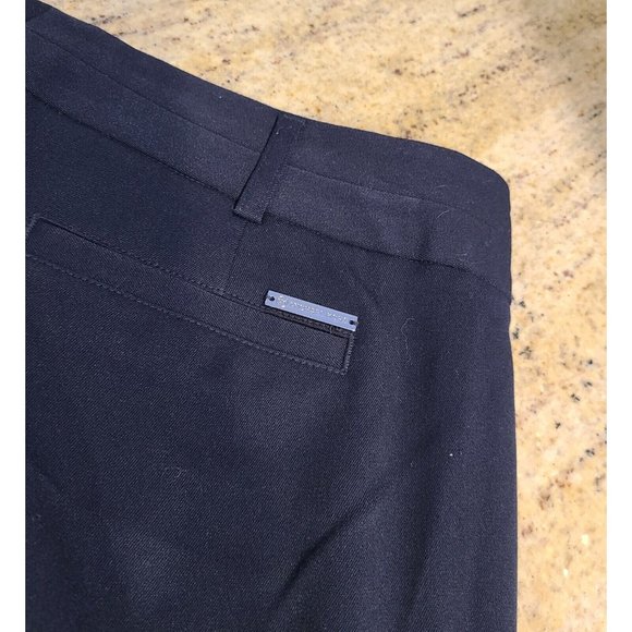 Michael Kors Womens Size 10 Basics Pants Black Blue? Career Dress Trouser 34x31 - Picture 14 of 15